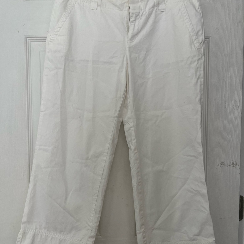 White Cropped Pants